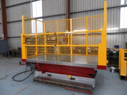 Safetech Retail Scissor Lift - lowered